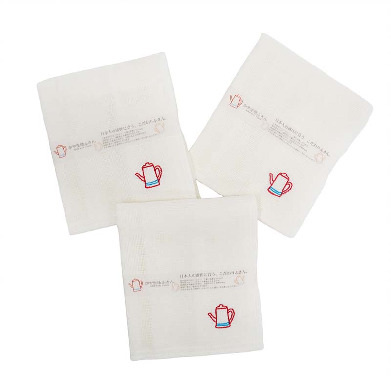 かや生地ふきん3p ポット